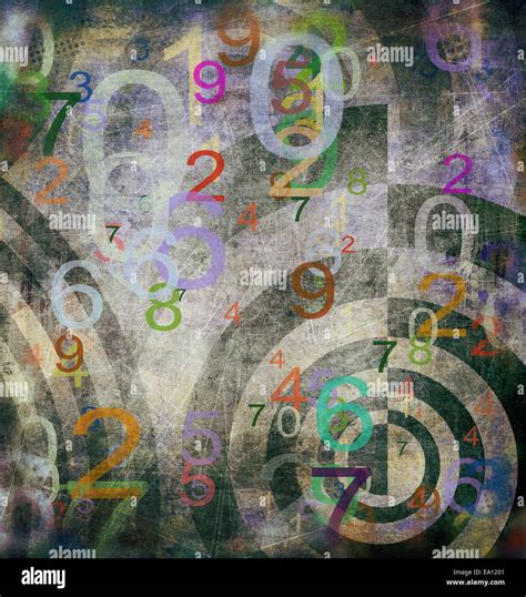 Abstract Numbers Background Stock Photo Alamy