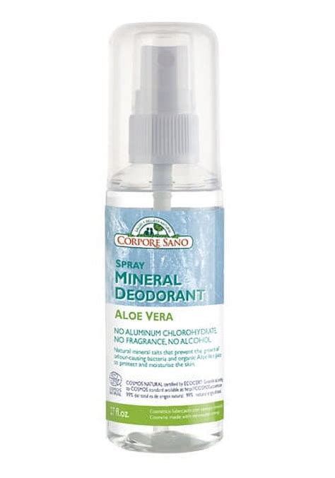 Corpore Sano Mineral Deodoral Spray Aloe Vera Eco Cert Natural