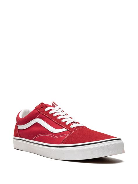 Vans Old Skool Low Top Sneakers Red FARFETCH