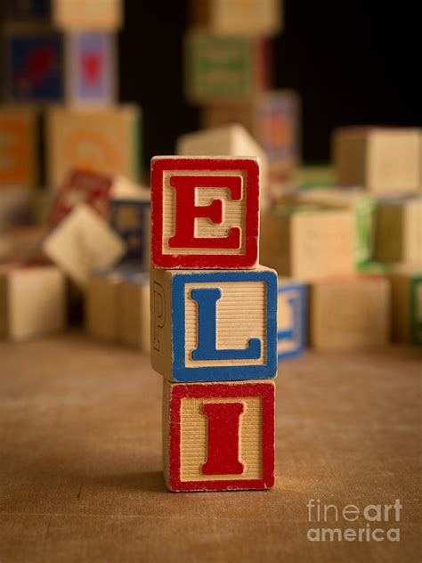 Eli Alphabet Blocks Photograph By Edward Fielding Pixels