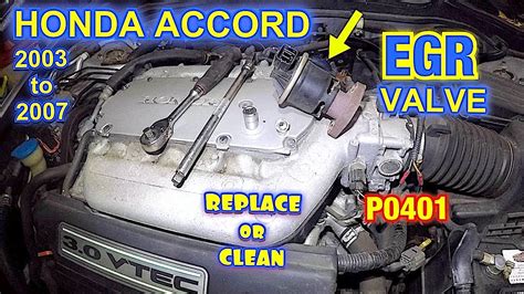 How To Replace A Egr Valve On Honda Accord Where Is The Egr