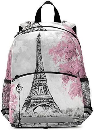 Releesss Eiffelturm Malerei Kunst Kinder Rucksack Mit Brustgurt