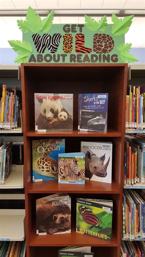 Literary Hoots Wild About Reading Library Display