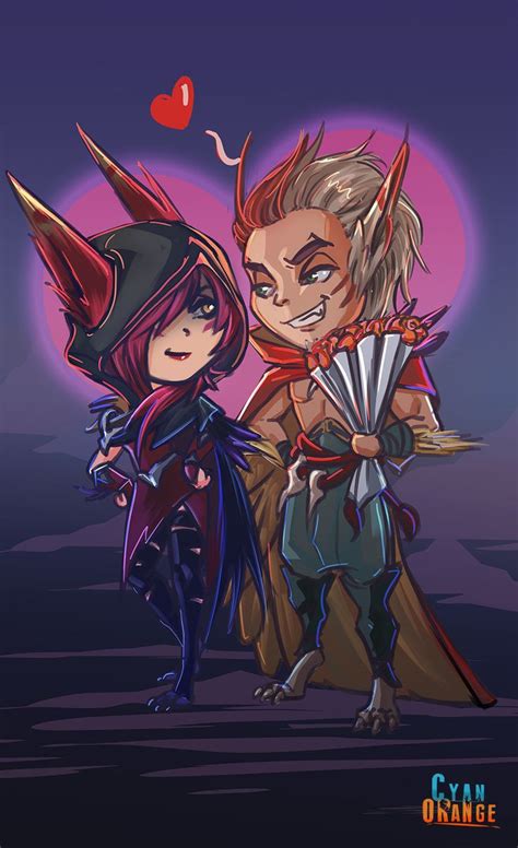 Xayah And Rakan Fanart By Cyan Orange Studio In Xayah And