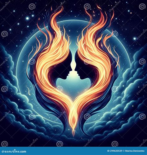 Twin Flame Couple Soulmates The Concept Of Magical Esoteric Tantric