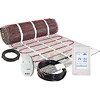 LuxHeat 40 Sqft Mat Kit 120v Electric Radiant Floor Heating System For