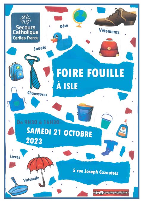 Foire Fouille Du Secours Catholique D Isle Site Officiel De La Ville