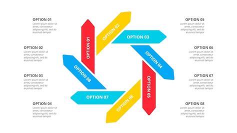 Zykluspfeile Infografik Moderne Infografik Design Vorlage Mit 8