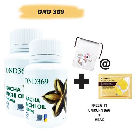 DND 369 60 SOFTGEL Sacha Inchi Oil 500mg Softgel 60 DND SACHA INCHI