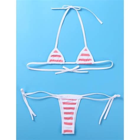 Ensemble Lingerie Femme Sexy Micro Bikini Soutien Gorge G String