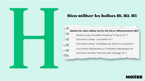 Optimiser Les Balises De Titre H H H En Seo Noiise