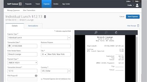 Concur Tutorial For Expenses