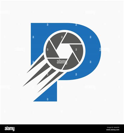 Letter P Photography Logo Camera Lens Concept Photography Camera