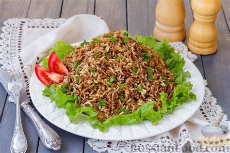 Рецепт: Рис с жареной вермишелью на RussianFood.com