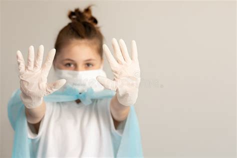 Hands In Medical Gloves Close Up Stock Image Image Of Gloves Human