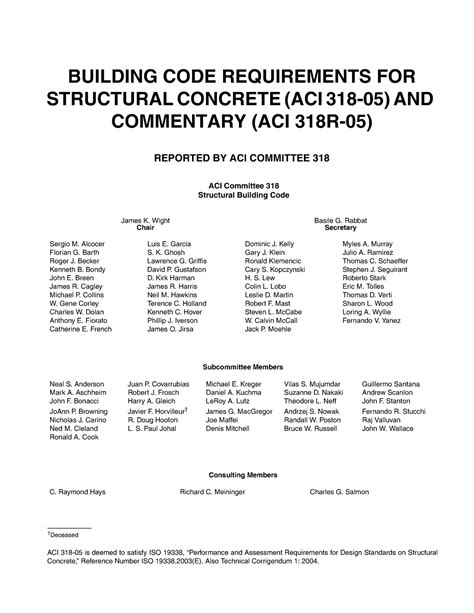 Aci Building Code Requirements For Structural Concrete And