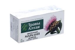 Травы Алтая Фиточай Маралий корень (Левзея), фиточай, 1.5 г, 20 шт ...
