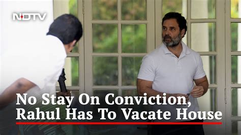 After Court Setback Rahul Gandhi Vacates Delhi Bungalow Youtube