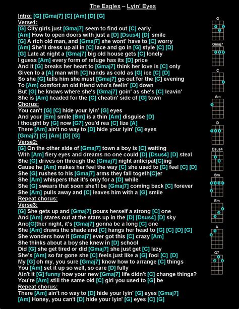 Lying Eyes Guitar Chords