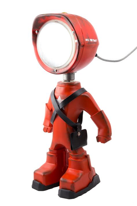 Cool Robot Lamp Lampster Army Red Lampster