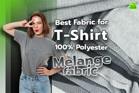 Best Fabric For T Shirt 100 Polyester Melange Fabric