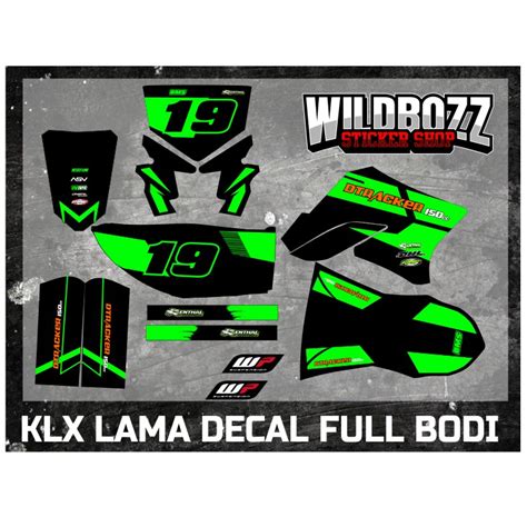 Jual Decal Klx Lama Full Body Bahan Orajet Graptac Shopee Indonesia