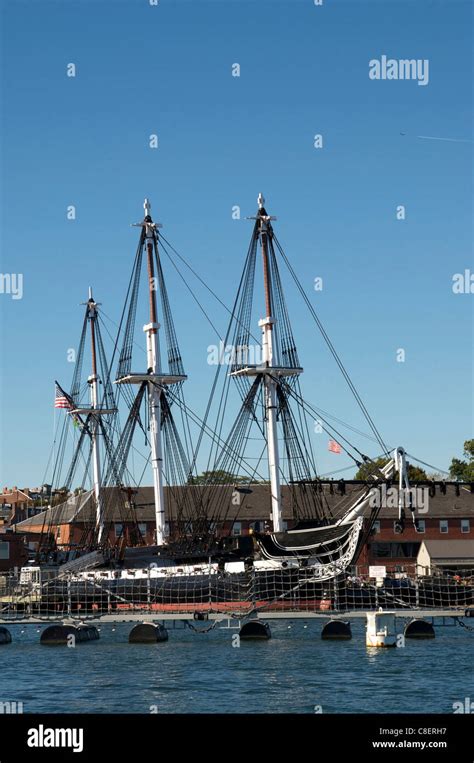 USS Constitution (Old Ironsides, Charlestown Navy Yard, Boston, Massachusetts, New England ...