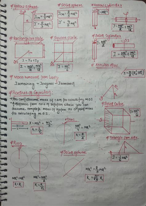 Solution Rotational Motion Quick Revision Sheet Physics Studypool