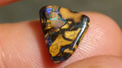 Ct Yowah Matrix Boulder Opal Freeform From Qld Youtube