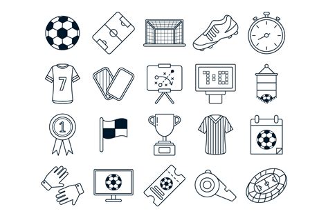 Soccer Vector Free Icon Set Graphicsurf