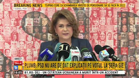 Conducerea Psd Reactie Dupa Votul Privind Numirea Lui Mru La Sefia Sie