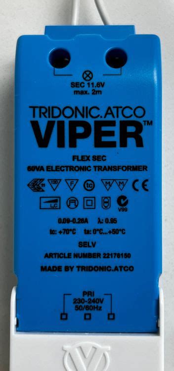 Niedervolt Trafo 12 V Tridonic Atco Viper 60 VA 15 Stück Kaufen