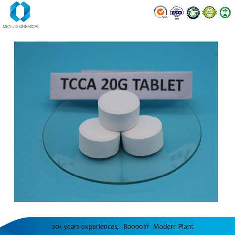 Swimming Pool Maintenance Chemical 20g 200g TCCA 90 Chlorine Tablets