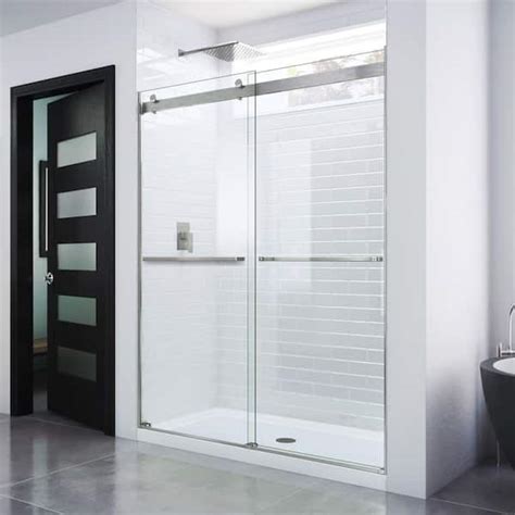 Dreamline Essence 56 To 60 In X 76 In Semi Frameless Sliding Shower