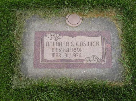 Atlanta Sabre Lanta Martin Goswick M Morial Find A Grave