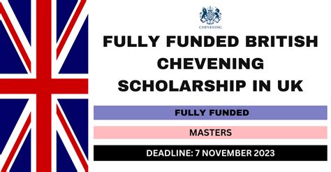 Fully Funded British Chevening Scholarship In Uk 2024 Flashlearners