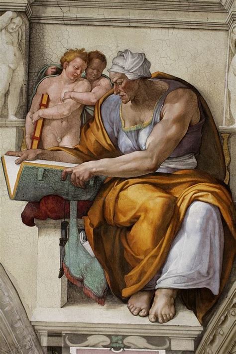 Sibila Cumana de Miguel Ángel Buonarroti H 1509 Michelangelo gemälde