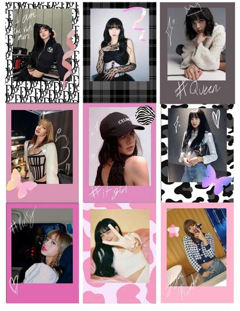 Rose And Lisa Photocards Polaroids Please Give Me Credits If You Are