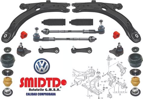 Kit Bujes Reforzados Y Rotulas Para Horquilla Jetta A4 A5 Mebuscar México