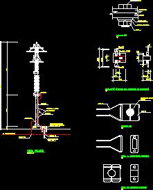 Pararrayos Kv En Dwg Librer A Cad