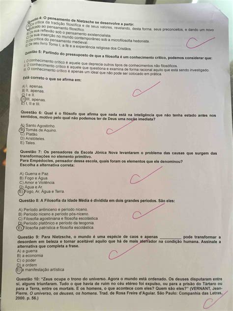 prova unip história do pensamento filosófico História do Pensamento