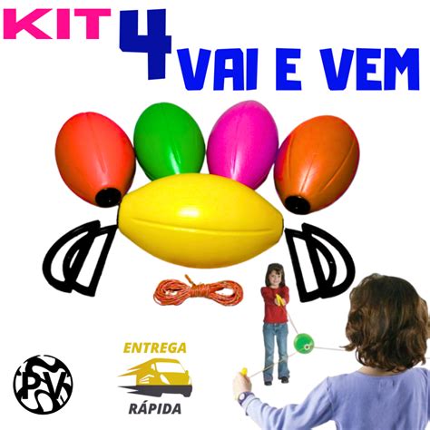 Brinquedo Vai E Vem Original - kit 4 Vai e Vem Brinquedo Divertido Diversas Cores | Shopee Brasil