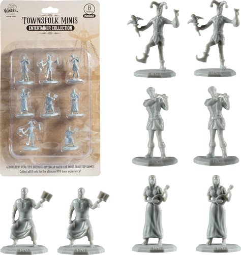 Amazon Townsfolk Mini Fantasy Figures Entertain Workers Pc