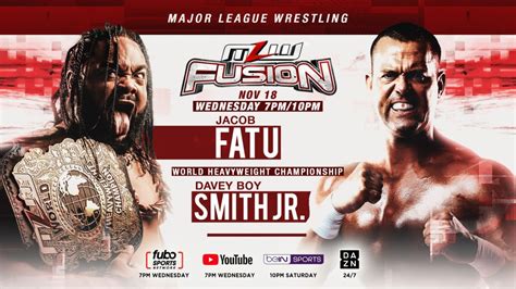 MLW Fusion Results Jacob Fatu Vs Davey Boy Smith Jr Headlines