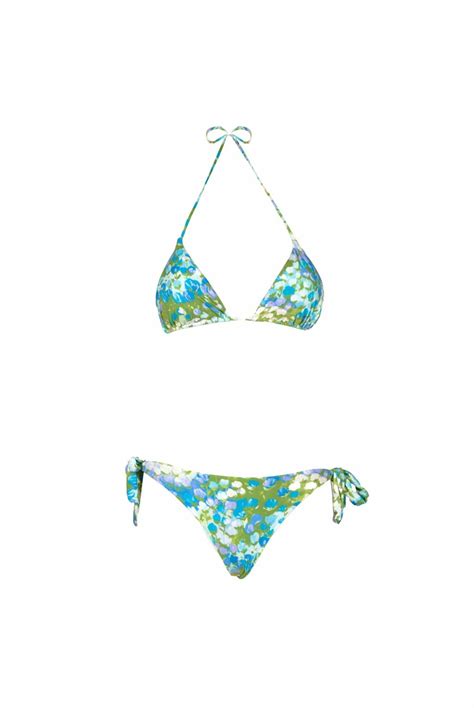 Luisa Beccaria Triangle And Slip Bikini Pink Monet