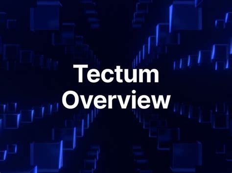 The Worlds Fastest Blockchain A Tectum Overview Tectum Blockchain