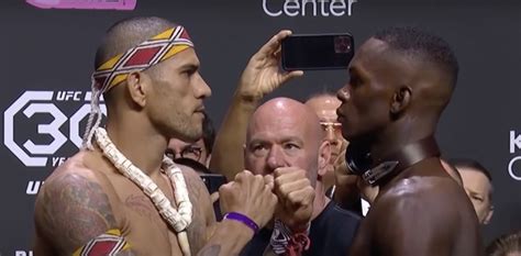 Ufc 287 Ceremonial Weigh In Face Offs Video Ufc And