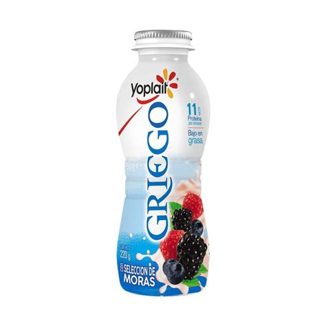 Yoghurt Bebible Yoplait Griego Con Moras Bajo En Grasa 220 G Walmart