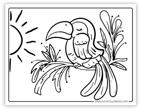 Toucan Coloring Pages Free Pdf Printables Simply Love Coloring