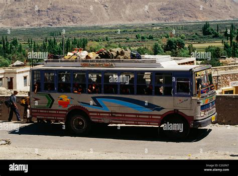 Bus Himachal Pradesh India Stock Photo Alamy